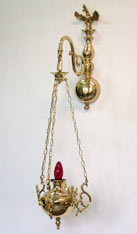 Wyroby sakralne do kościołów i kaplic: wieczna lampka, wieczna lampa.